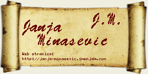Janja Minašević vizit kartica